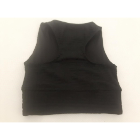 AMISU tłoczona BLUZKA CROP TOP bokserka MODNA | Lapciucha.pl