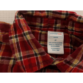 WONDER KIDS flanelowa KOSZULA casual KRATKA c | Lapciucha.pl
