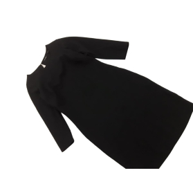 TCHIBO elegancka SUKIENKA z rękawem 3/4 CZARN | Lapciucha.pl