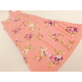 BONPRIX różowa SUKIENKA MAXI na lato KWIATY m | Lapciucha.pl