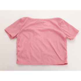 FEMME LUXE dzianinowa BLUZKA CROP TOP na lato | Lapciucha.pl