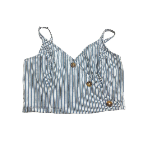 HOLLISTER bawełniana BLUZKA CROP TOP na lato | Lapciucha.pl