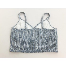HOLLISTER bawełniana BLUZKA CROP TOP na lato | Lapciucha.pl