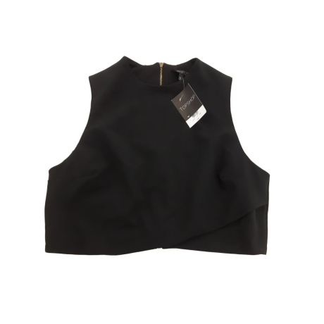 TOPSHOP elegancka BLUZKA CROP TOP klasyczna C | Lapciucha.pl