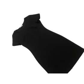 Czarna ołówkowa SUKIENKA z krótkim rękawem MI | Lapciucha.pl