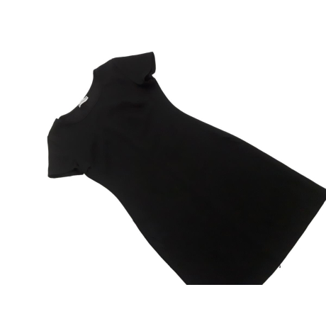 Czarna ołówkowa SUKIENKA z krótkim rękawem MI | Lapciucha.pl