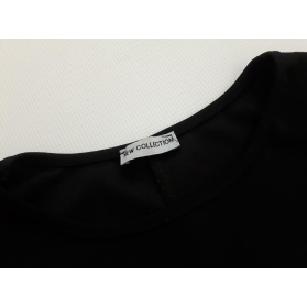 Czarna ołówkowa SUKIENKA z krótkim rękawem MI | Lapciucha.pl