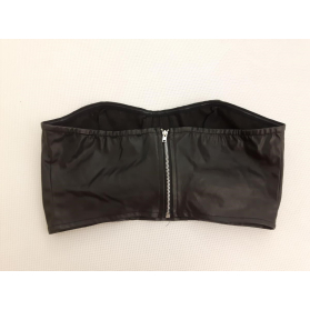 PRETTYLITTLETHING czarna BLUZKA CROP TOP a'la | Lapciucha.pl