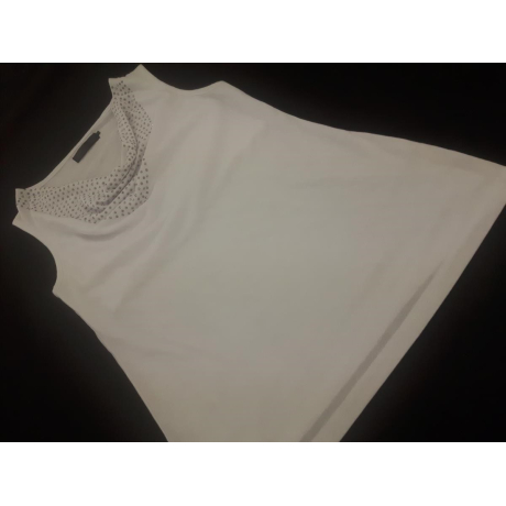 BONPRIX dresowa BLUZKA z dżetami MODNA biała | Lapciucha.pl