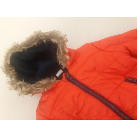 F&F pikowana KURTKA BOMBERKA ocieplana ORANGE | Lapciucha.pl