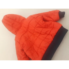 F&F pikowana KURTKA BOMBERKA ocieplana ORANGE | Lapciucha.pl