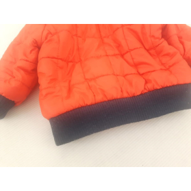 F&F pikowana KURTKA BOMBERKA ocieplana ORANGE | Lapciucha.pl