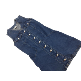 FEMME LUXE jeansowa SUKIENKA szmizjerka MINI | Lapciucha.pl