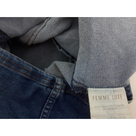 FEMME LUXE jeansowa SUKIENKA szmizjerka MINI | Lapciucha.pl