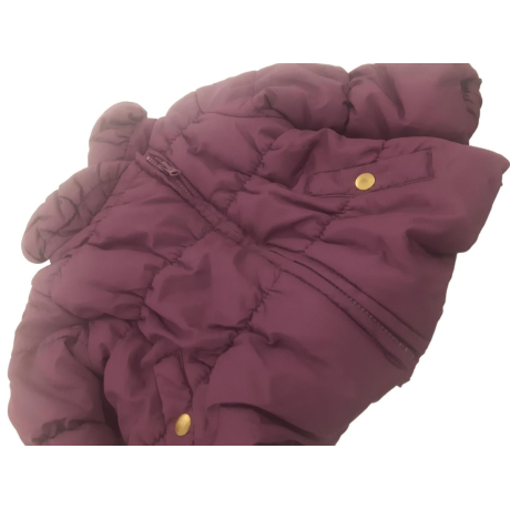 F&F pikowana KURTKA ocieplana PURPLE zimowa W | Lapciucha.pl