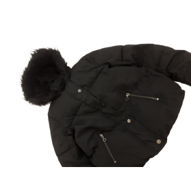 F&F puchowa KURTKA oversize CZARNA ocieplana | Lapciucha.pl