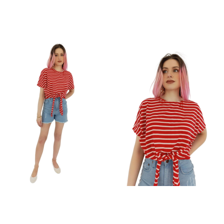 primark dzianinowa bluzka crop top na lato pa | Lapciucha.pl
