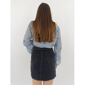 new look jeansowa spódniczka prosta modna wys | Lapciucha.pl