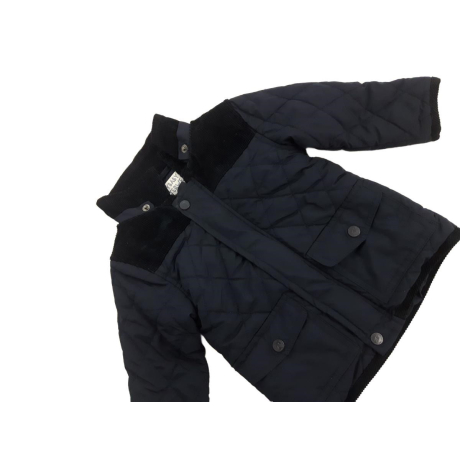 ZARA pikowana KURTKA ocieplana NAVY przejścio | Lapciucha.pl
