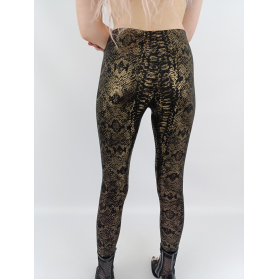 the red hanger metaliczne legginsy z printem | Lapciucha.pl