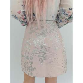 missguided żakardowa spódniczka z połyskiem w | Lapciucha.pl