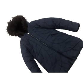 MATALAN pikowana KURTKA ocieplana NAVY zimowa | Lapciucha.pl