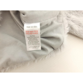 MATALAN szare FUTERKO eleganckie KOKARDKI mod | Lapciucha.pl