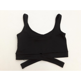 HOUSE dzianinowa BLUZKA CROP TOP z wycięciami | Lapciucha.pl