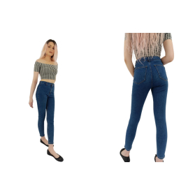 topshop jeansowe spodnie rurki wysoki stan mo | Lapciucha.pl