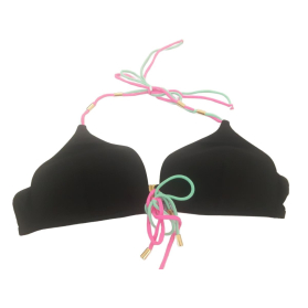 SHE czarny STANIK KĄPIELOWY usztywniany MODNY | Lapciucha.pl