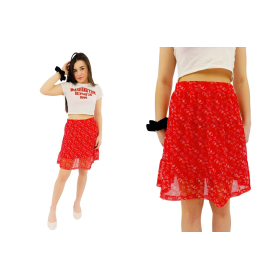 next siateczkowa spódnica rozkloszowana kwiat | Lapciucha.pl