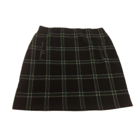 PAPAYA dzianinowa SPÓDNICZKA trapezowa KRATKA | Lapciucha.pl