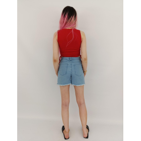 shein dresowa bluzka crop top z marszczeniami | Lapciucha.pl