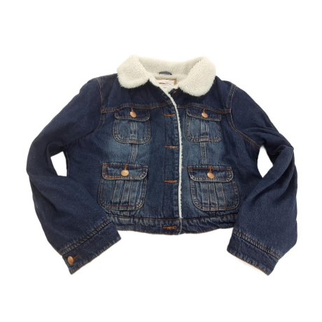 DENIM CO jeansowa KURTKA KATANA z barankiem N | Lapciucha.pl
