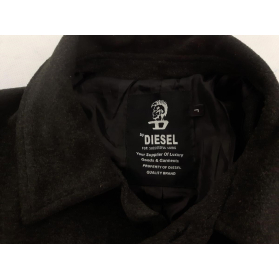 DIESEL elegancki PŁASZCZ grafitowy VINTAGE zi | Lapciucha.pl