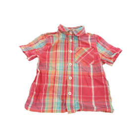 F&F bawełniana KOSZULA casual KRATKA _ 86cm | Lapciucha.pl