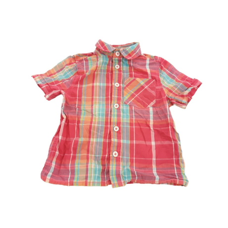 F&F bawełniana KOSZULA casual KRATKA _ 86cm | Lapciucha.pl