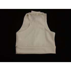 FEMME LUXE krótka BLUZKA TOP z kołnierzykiem | Lapciucha.pl