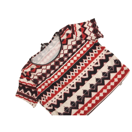 FLUID elastyczna BLUZKA CROP TOP na lato WZOR | Lapciucha.pl