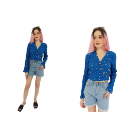 miss selfridge krótka bluzka na lato retro w | Lapciucha.pl