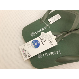 LIVERGY gumowe KLAPKI JAPONKI basenowe GREEN | Lapciucha.pl