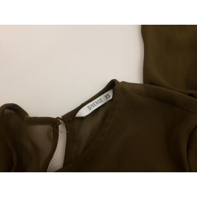 DIVERSE luźna szyfonowa SUKIENKA z długim ręk | Lapciucha.pl