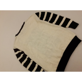 NEXT oversizowy SWETER z napisami PASKI długi | Lapciucha.pl