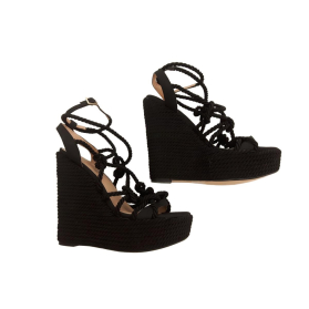 KURT GEIGER plecione SANDAŁY na koturnie BOHO | Lapciucha.pl
