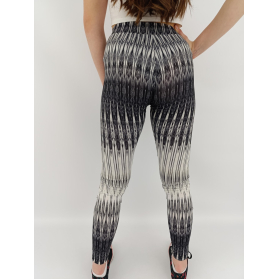 h&m elastyczne legginsy wygodne ornament prin | Lapciucha.pl