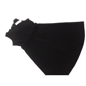 MANGO elegancka SUKIENKA trapezowa CZARNA mid | Lapciucha.pl