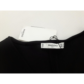 MANGO elegancka SUKIENKA trapezowa CZARNA mid | Lapciucha.pl