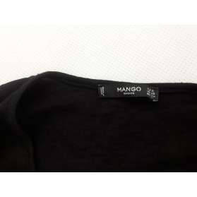 MANGO rozkloszowana SUKIENKA mała czarna MINI | Lapciucha.pl