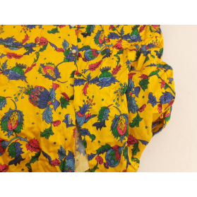 Satynowy SZLAFROK PODOMKA handmade KWIATY ret | Lapciucha.pl