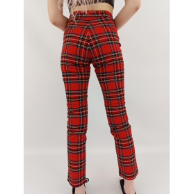 h&m eleganckie spodnie cygaretki stylowe krat | Lapciucha.pl